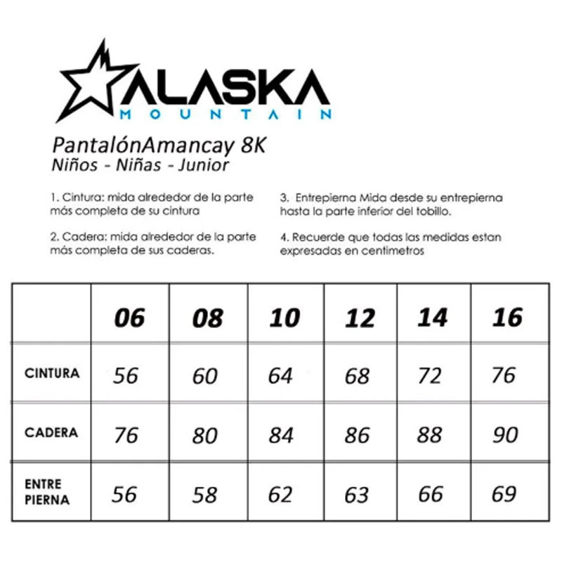 Alaska Pantalón Ski Amancay Junior