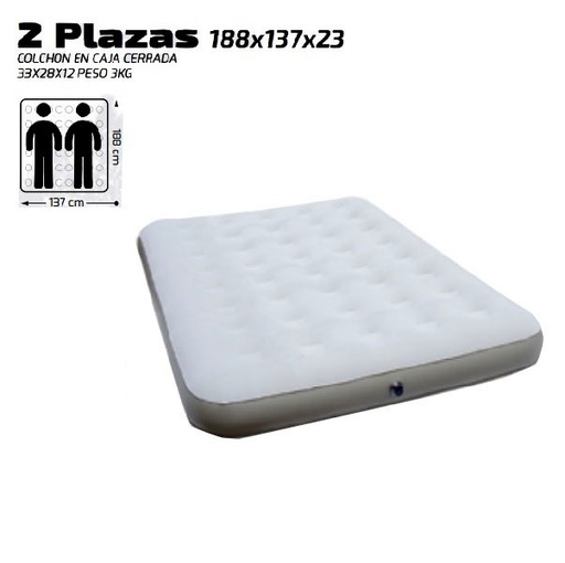 [PSH1003] Lexus Colchon Inflable 2 Plaza 188x137 Cm
